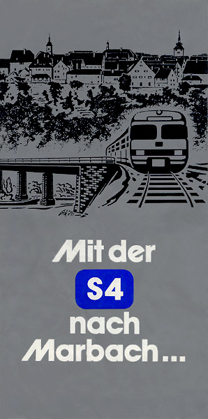 VVS-Flyer zur Eröffnung der S4 nach Marbach
